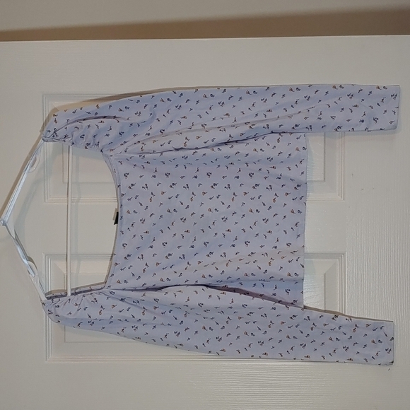 Wild Fable Lightweight Long Sleeve Square Neck Shirt Lilac Purple Plus Size XXL - Picture 1 of 8